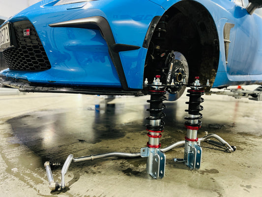 brz gr86 being set up for track duty with Thunder Lane suspension