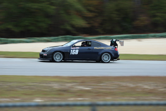Infiniti G35 time attack car driven by ag_g35 equipped with Thunder Lane TL-ONE single adjustable coilovers